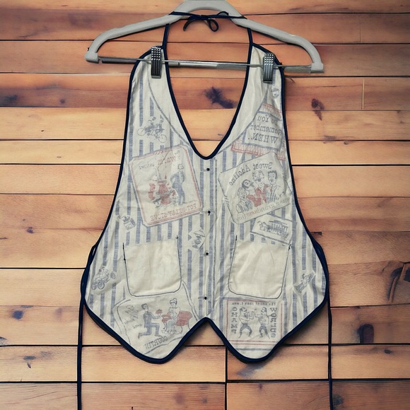 Vintage Knickerbocker Beer Advertising Bartender Vest Apron - Picture 2 of 2